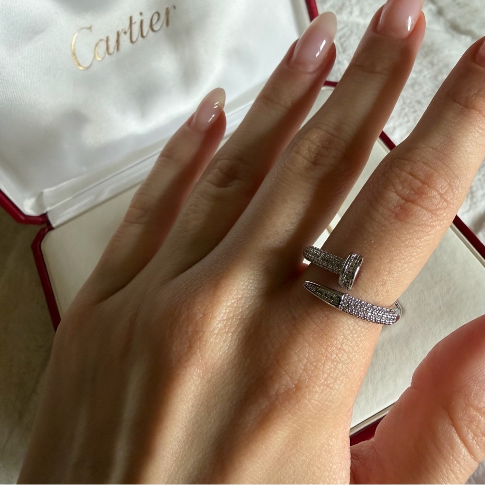 Designer inspired juste un clou ring